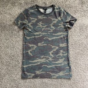 Forever 21 camo shirt dress